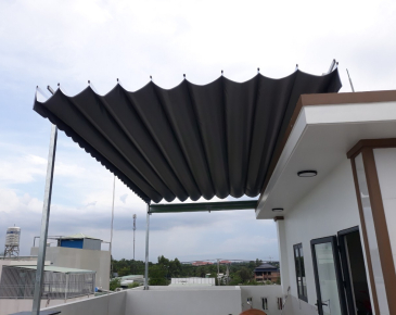 THI CÔNG MÁI XẾP BẠT KÉO DI ĐỘNG 
