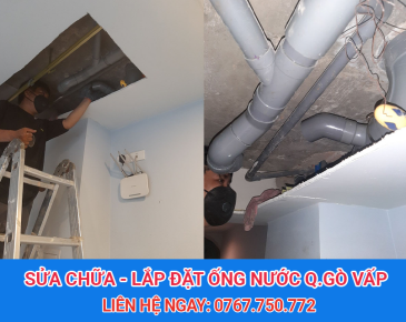 Thợ Sửa Chữa Lắp Đặt Ống Nước Giá Rẻ Gò Vấp